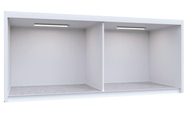 Módulo prefabricado plano